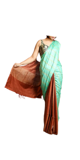 Soft Silk Stripes Saree  With Exclusive Offer Buy 1 and Get 1 free SILK ZONE